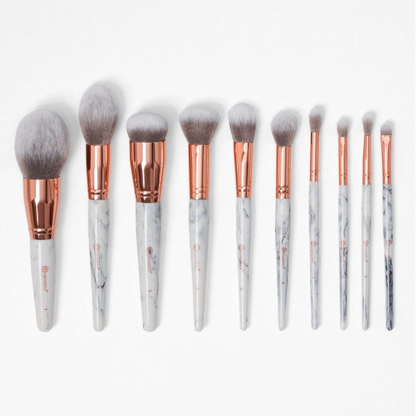 BH Cosmetics 10pc Marble Luxe Brush Set